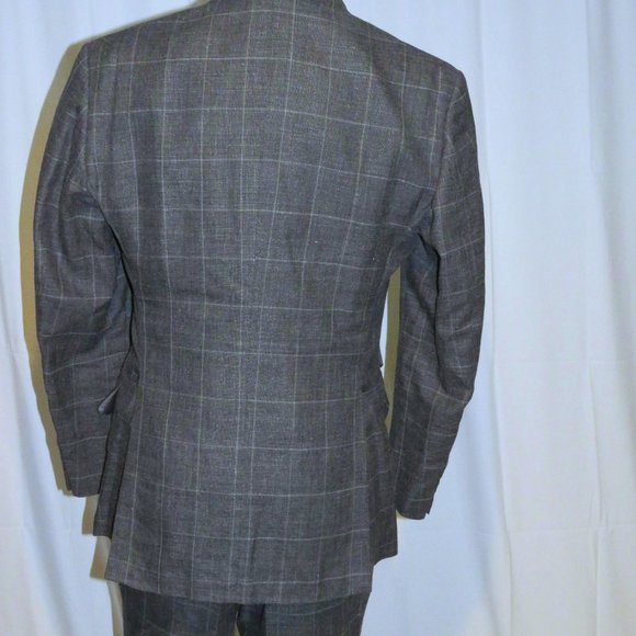Tom Ford Fit A Windsor Gray Plaid Silk Blend Current Two Button Suit 42R - Picture 10 of 15
